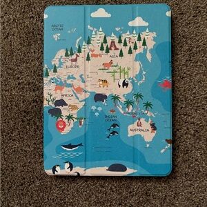 Blue World Map Tablet 9th generation Case - Unbranded